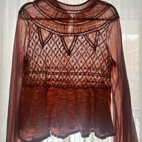 Free People Peplum Top - Size M - Picture 9 of 10